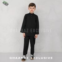 Gambar Raffan Setelan Koko Muslim Baju Melayu Anak Laki Laki Modern Bahan Katun Toyobo Satu Set Pakaian Kurta Cekak Musang Teluk Belanga Kurung Malaysia Riau Premium Hitam - HITAM KATUN, UMUR 1 - 2 TAHUN dari QHAARAZ EXCLUSIVE INDONESIA undefined 3 Tokopedia