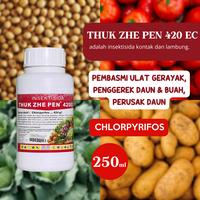 Gambar INSEKTISIDA THUK ZHE PEN 420EC PEMBASMI ULAT GRAYAK, PENGGEREK DAUN & BUAH, PERUSAK DAUN - 100ml dari Solusi Tanaman undefined 3 Tokopedia