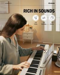 Gambar Donner DEP-1 Digital Piano 88 Keys for Beginner - White dari Donner Official Store undefined 4 Tokopedia