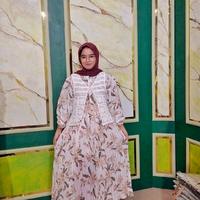 Gambar Wulan midi dress wanita premium motif - coklat dari vifashion kapasan undefined 1 Tokopedia