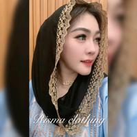 Gambar hijab seperti ibu pejabat / black gold hijab simpel jilbab instan ceruty Yenny Wahid Muslim Kerudung Cantik Mewah - black gold dari Risma Clothing undefined 3 Tokopedia