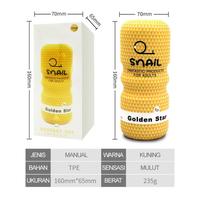 Gambar Snail Cup Alat Bantu Masturbasi Pria - Privasi Terjamin - Kuning+Str Lub dari Gemas Romantis undefined 4 Tokopedia