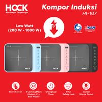 Gambar Hock Kompor Listrik Induksi Portable HI-107 Low Watt 200W - 1000W - Black dari Hockindonesia undefined 1 Tokopedia