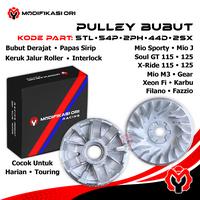 Gambar MIO - Rumah Roller Bubut Custom - Puley bubut Derajat - pulley 13,8 - 13,5 BUBUT Derajat rumah roller custom dari Modifikasi Ori undefined 1 Tokopedia