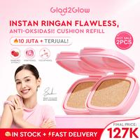 Gambar 【TERLARIS】Glad2Glow Perfect Cover Cushion Refill - Concealer Foundation Wajah Extract Mencerahkan Waterproof Long Lasting Compact | skin tint refill cushion anti oksidasi dan tahan lama fondation | cushionnya glad2glow cushion g2g shade - Cushion Refill, 00 Affogato dari glad2glow.indo undefined 4 Tokopedia
