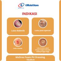 Gambar TERMURAH!!! Modres Foam Dressing with PU 10x20 (Harga Grosir 1 Box) dari Alkestore undefined 4 Tokopedia