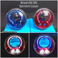 Gambar Lampu Depan LED Biled Bulat Billed Bilet Set Batok CB125 Biled Dual Laser Mini Laser GL 100 RX King Win 100 GL Max RXS Ninja Vixion Scorpio Tiger MegaproSuper Terang Sports Day dari PANPANG BANTAL TERRBARRRU undefined 4 Tokopedia
