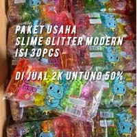 Gambar PAKET USAHA SLIME GLITTER ISI 30PCS MURAH COCOK DIJUAL LAGI - isi 30pcs dari Grosiran Surabaya undefined 1 Tokopedia
