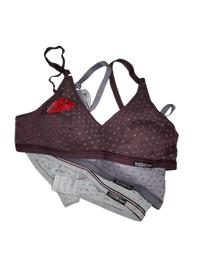 Gambar 3 ( Tiga ) Pcs  Bra Bh Remaja Wanita Print Polkadot Tanpa Kawat Busa Tipis Adem Enak Pake Zhi zhi Fashion Miniset Fashion - Hitam, 34 dari CARESBY88 undefined 2 Tokopedia
