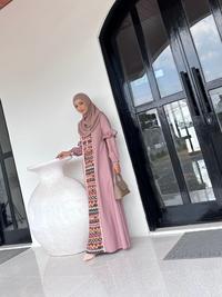 Gambar Dahayu by Sogan - Nuswantara Dress Mocca (Motif Etnik Khas Nusantara) Baju Wanita A-Line gaun lebaran - M dari Sogan Batik undefined 3 Tokopedia