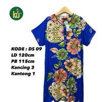 Gambar Daster DS 09 ABG Kencana Ungu Label Biru Asli Ori Model Remaja Size besar Bunga cap  LD 120cm PB 115cm BB max 75kg kancing 3 Busui Friendly kantong 1 lengan pendek dingin lembut berkualitas rayon - Merah dari KENCANA UNGU BOYOLALI undefined 2 Tokopedia