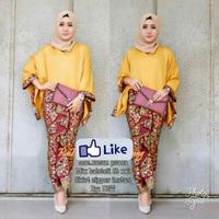 Gambar Setelan Baju Wanita Kebaya Modern Batik Jumbo Batwing Tanah Abang - Hitam dari aghista store undefined 2 Tokopedia