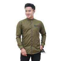 Gambar Baju Koko Pria Lengan Panjang Motif Batik Araya Warna Coksu Putih Kemeja Muslim Pria Dewasa Sage Gren Katun Hitam - ABU, S dari ZACOLLECTION undefined 4 Tokopedia