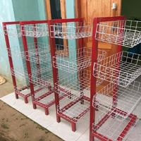 Gambar Rak Chiki Snack 4 Susun untuk Warung Jajanan Makanan Ringan Serba Guna Simple Mudah Dipindahkan atau Digeser Material Holow Besi Galvanis Anti Karat Tebal Ram 3 mm Kokoh Tahan Beban Lebih Banyak Ukuran P 53 cm L 30 cm T 120 cm dari jms rak undefined 4 Tokopedia