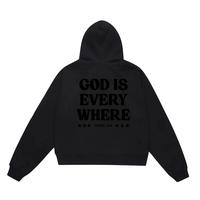Gambar Suke.Co Hoodie Boxy Zipper Oversize God Is Every Where Blank On Black - Hitam DOF, M dari SUKE.CO Officiall undefined 2 Tokopedia
