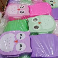Gambar 6PCS LUNCH BOX OWL 2 SEKAT TEMPAT MAKAN BURUNG HANTU - 3pcs seri warna dari Ajabedah7 undefined 4 Tokopedia