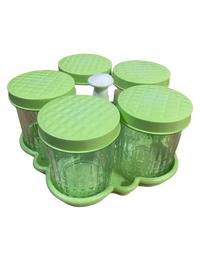 Gambar Toples Platik Daun Tabita  + Nampan New Model - 5 daun tabita dari F&R GROSIR undefined 3 Tokopedia