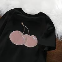 Gambar Silvermarkprint A820 Biru Merah Muda Cherry Prints T-shirt Atasan Kaos Baju Wanita Korean Style Dewasa Distro Lengan Pendek Keren Premium Oversize Unisex Combed Kaos Couple Baju Korean Style Wanita Polos Cowok Katun Tee Cewek - Putih, M dari Silvermarkprint undefined 2 Tokopedia