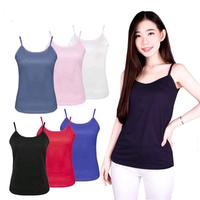 Gambar Paket 5 pcs Tengtop/Tank top Wanita Dewasa , Tank top Tali Kecil , Kaos Dalam Tank top Wanita Murah, Tank top Polos Dalaman Busa Nyaman Lembut Atasan Hitam Bra Panjang Singlet Crop - 1pcs, XL dari Rubih Fashion undefined 3 Tokopedia