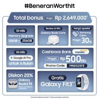 Gambar Samsung Galaxy S25 FE [8/256GB] | Smartphone AI | Android | Galaxy AI | 4900 mAh | Exynos 2400 - Jet Black dari Samsung Official Store undefined 3 Tokopedia