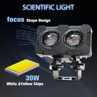 Gambar Lampu Tembak Sorot LED Laser 2 Mata Tahan Air/Lampu Sorot Led/Lampu Tembak SQL 2 Mata Polos Super Terang Car Kabel lampu tembak dari Pioneer Peak undefined 4 Tokopedia