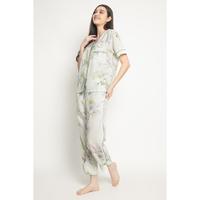Gambar New Dasha ORGANIC SILK Tencel Non-Collar Pajamas Set Piyama - Shortpants XL dari liashopidd undefined 4 Tokopedia
