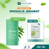 Gambar BUY 1 GET 2 | Himalaya Purifying Neem Clay Stick Mask 30gr + FREE Himalaya Purifying Neem Mask 16ml | Bundle Masker Wajah Anti Jerawat dari Himalaya Official Store undefined 1 Tokopedia