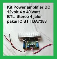 Gambar Kit Power Amplifier DC 12volt 4 x 40 Watt BTL Stereo 4 jalur TDA7388 untuk Soundsystem Stereo dan Subwoofer 160W RMS & 900W PMPO dari Nivico shop undefined 1 Tokopedia
