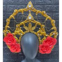 Gambar Mahkota karnaval/mahkota kerajaan/mahkota viral/ mahkota karnaval murah/mahkota lem lilin - Gold dari Royal galleri undefined 3 Tokopedia