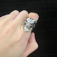 Gambar COD Cincin Desain Tengkorak Ruby / Burung Hantu / Mata Iblis / Sayap Iblis cincin tengkorak tanduk ringskull pria aksesoris pria keren Z - J dari WULAN PERMATA SARIQQQ undefined 5 Tokopedia