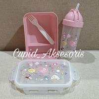 Gambar 1 SET TEMPAT MAKAN LUNCH BOX DAN BOTOL MINUM KOTAK MAKAN MIXED KARAKTER SANRIO KUROMI BENING TRANSPARAN dari Cupid Aksesoris undefined 3 Tokopedia