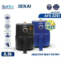 Gambar Sekai Safire AFS-2251 AFS2251 Air Fryer Analog Oil Free 7-in-1 Cooking Functions 2,3 Liter - Hitam, + Dengan Bubble Wrap dari Cahaya Expo undefined 1 Tokopedia