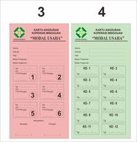Gambar Cetak KArtu Angsuran Mingguan bulanan harian bahan BC cetak 1 sisi CUstom Nama Koperasi / lembaga ISI 12 PCS - 1 SISI dari AW DIGITAL PRINTING PBG undefined 2 Tokopedia