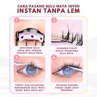 Gambar {BULUMATA TANPA LEM } H004 (INVEN bulu mata tanpa lem) extension extensions lembut ringan di mata cat eye Eyelash dari ICY GROUP undefined 3 Tokopedia