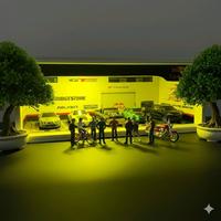 Gambar Diorama bengkel hot wheels skala 1:64 Lampu Toy - TANPA LAMPU dari AIYRA MINIATUR undefined 1 Tokopedia