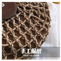 Gambar Tas Selempang Cantik Unik Vintage Retro Summer Half Moon Bali Beach Rotan Sling Bag Import  Anyaman Slingbag Cewek Wanita - Beige dari theivyshop undefined 5 Tokopedia