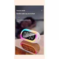 Gambar Panda Home Jam Digital LED Speaker Bluetooth Smart Clock Alarm Speaker Radio FM Jam Meja Music Box - Putih dari Pandahome168 undefined 3 Tokopedia