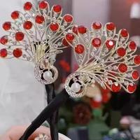 Gambar Penjepit rambut merak, alat penata rambut model kepala bola, aksesoris rambut jepit putar belakang kepala, jepit rambut bulu mewah yang ringan, hiasan kepala pengantin malam, alat pengeriting rambut berwatak Korea - Hijau dari Emola Store undefined 4 Tokopedia