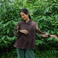 Gambar NONAETAL Celosia Sekar Knit Top Long Sleeve - Sekar - Dark Coffee dari Nonaetal undefined 1 Tokopedia