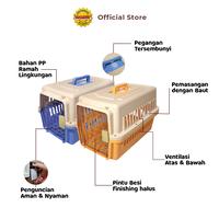 Gambar Kennel Box Ukuran 58x37xH:35cm | Pet Cargo Anjing Kucing | Pet Carrier KN-1020 - 1pc dari Octagon Pet Indonesia undefined 3 Tokopedia