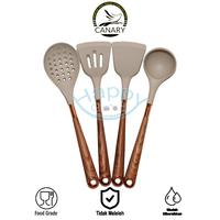 Gambar SODET | SUTIL | SPATULA | SENDOK SOUP SILICONE ANTI LELEH GG KAYU CANARY - SOUP LADLE dari HappyGoodDayHouseware undefined 5 Tokopedia
