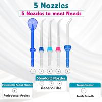 Gambar Waterpulse Electric Water Flosser Oral Irrigator, 800ML Large Capacity Dental Water Hygiene Flossing Teeth Cleaner with 5x Tips dari PTGROSUR x MAPIASEJAHTERAAAA undefined 4 Tokopedia