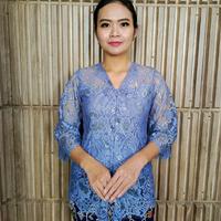 Gambar Kebaya Kartini Atasan Modern Wisuda Pesta Fashion Kekinian VIERA SEMI FRANCE METALLIC (kebaya saja) Brokat Baju Wanita Kondangan Kantor Berkualitas Seragam Tangan7/8 Mewah Unik - PINK, 3XL dari Durrat Textile_NEW undefined 1 Tokopedia