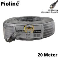 Gambar Pioline Paket Kabel Antena TV Televisi Antenna Digital Coaxial Cable RG6 5C 2V 75 Ohm Jadi 20 Meter Dengan Konektor Colokan Jack Cowok Male Plug Connector dari Midas Elektrik undefined 5 Tokopedia