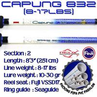 Gambar Starsfishing Relix Nusantara Capung Joran Pancing 832ML 8-17Lbs 902ML 10-25Lbs Free Packing Pipa   untuk Mancing Long Casting Shore Jigging Shorecast Lure Lure Reel - CAPUNG 832ML, JORAN UTUH dari Stars Fishing undefined 5 Tokopedia