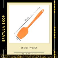 Gambar Spatula Sekop Silicone Large / Sendok Spatula Pengaduk Adonan  / Spatula Silicone Anti Lengket - PINK 27.5 x 6cm dari Vinc Collections_NEW undefined 5 Tokopedia