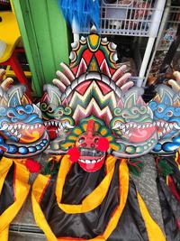 Gambar Barongan devil caplok kayu bisa di gigit dan di pegang bahan kayu dan full kain mainan anak - HIJAU dari PENGRAJIN SENIMAN undefined 4 Tokopedia