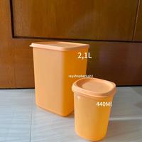 Gambar Tall square round 4pcs uk 2.2L toples tupperware tutup kedap dari ReyshopBerkah1 undefined 5 Tokopedia