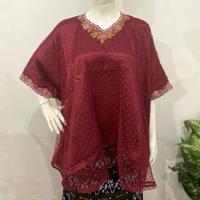 Gambar Berkat Ende- Tile plisket, Baju ende lawolambu brokat tile plisket dot bordir, baju adat, baju daerah, busana adat wanita, atasan wanita - Dusty dari Berkat Berkat Ende undefined 4 Tokopedia