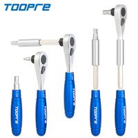 Gambar TOOPRE Bicycle Repair Kits Mini Ratchet Wrench Multifunctional Tool 6sockets Head Bike Tyre Tools Allen Key Screwdriver dari Candraaa Sriyatii undefined 3 Tokopedia